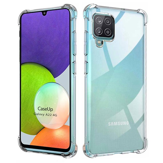 CaseUp Samsung Galaxy A22 4G Kılıf Titan Crystal Şeffaf 1